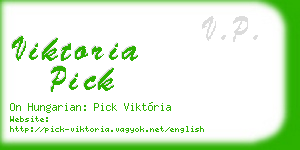 viktoria pick business card